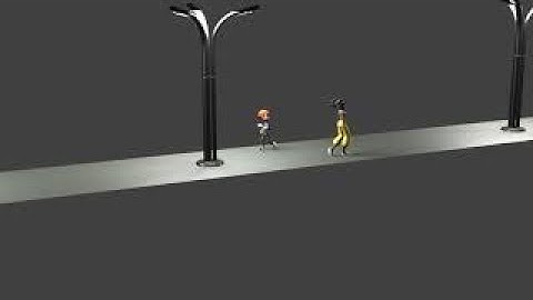 [3.0 ] Blender Mixamo  Animation - Multiple Characters Walking, Running And Falling.