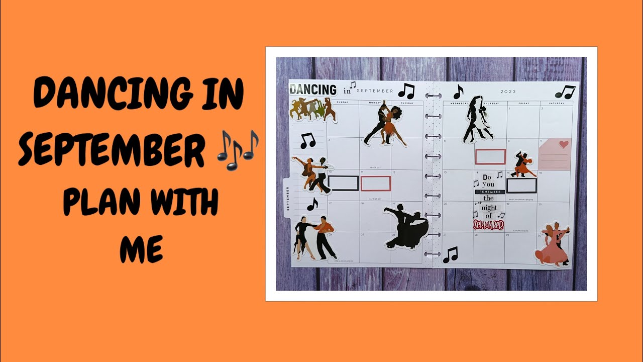 PLAN WITH ME | SEPTEMBER MONTHLY | DANCING IN SEPTEMBER 🎶 - YouTube