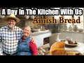 A day with becky   beckys kitchen  amish bread making   recipe  home made lasagna   baking 