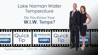 Lake Norman Water Temperature