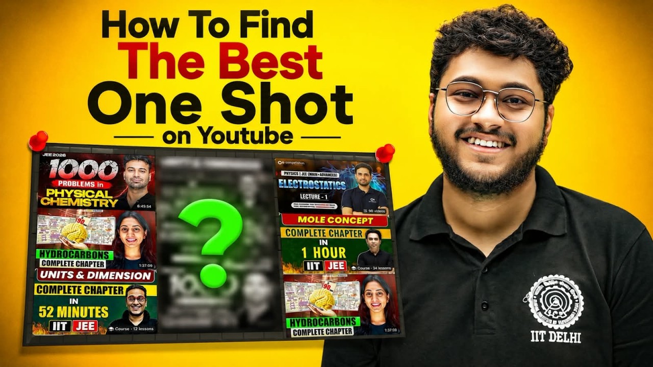 ⚠️ How to Find the BEST One Shots on YouTube | JEE & NEET ‼️