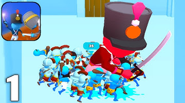 Crowd Fight 3D - Gameplay Walkthrough Part 1 Levels 1-15 (Android & iOS)