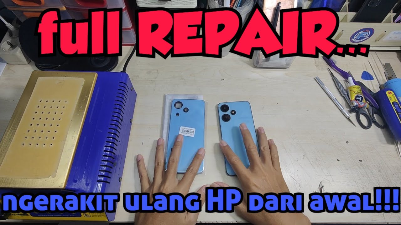 repair full infinix HOT 30i...mengganti kaca LCD,BEZEL,FRAME LCD,& BACKDOOR