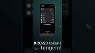 KRC-20 tokens are now live in Tangem 🤩
