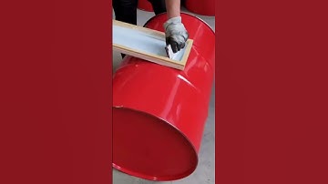 Easy Manual Screen Printing Process for Steel Drums – Good tools and machinery make work easy