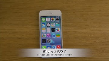 iPhone 5 iOS 7 - Browser Speed Performance Review