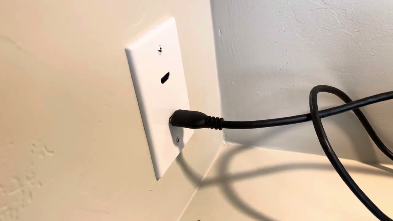 2 Port HDMI Wall Plate Built-in Hi-Speed HDMI Cable Decora Style Jack/Plug for Outlet Port | Review