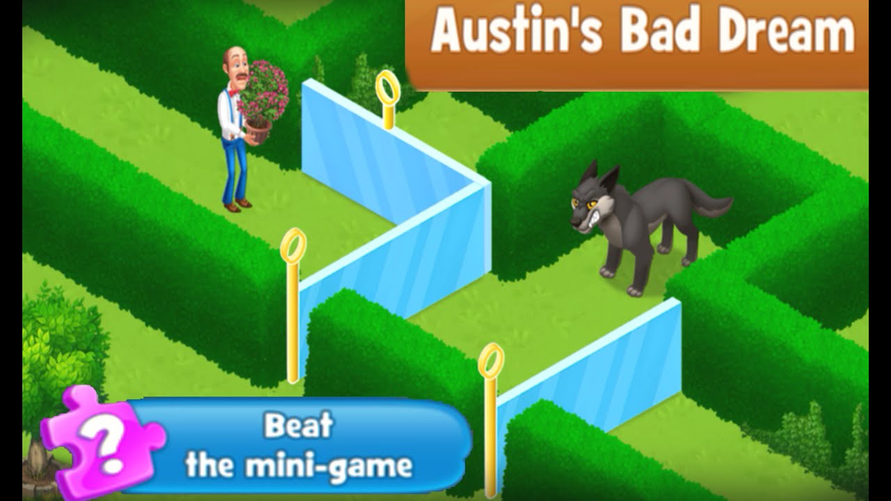 GARDENSCAPES Austin BAD DREAM Series Top 25 Mini Games NEW Android Walkthrough YouTube