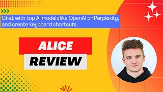 Alice Review, Demo + Tutorial I Create multiple AI assistants and set up keyboard shortcuts screenshot 5