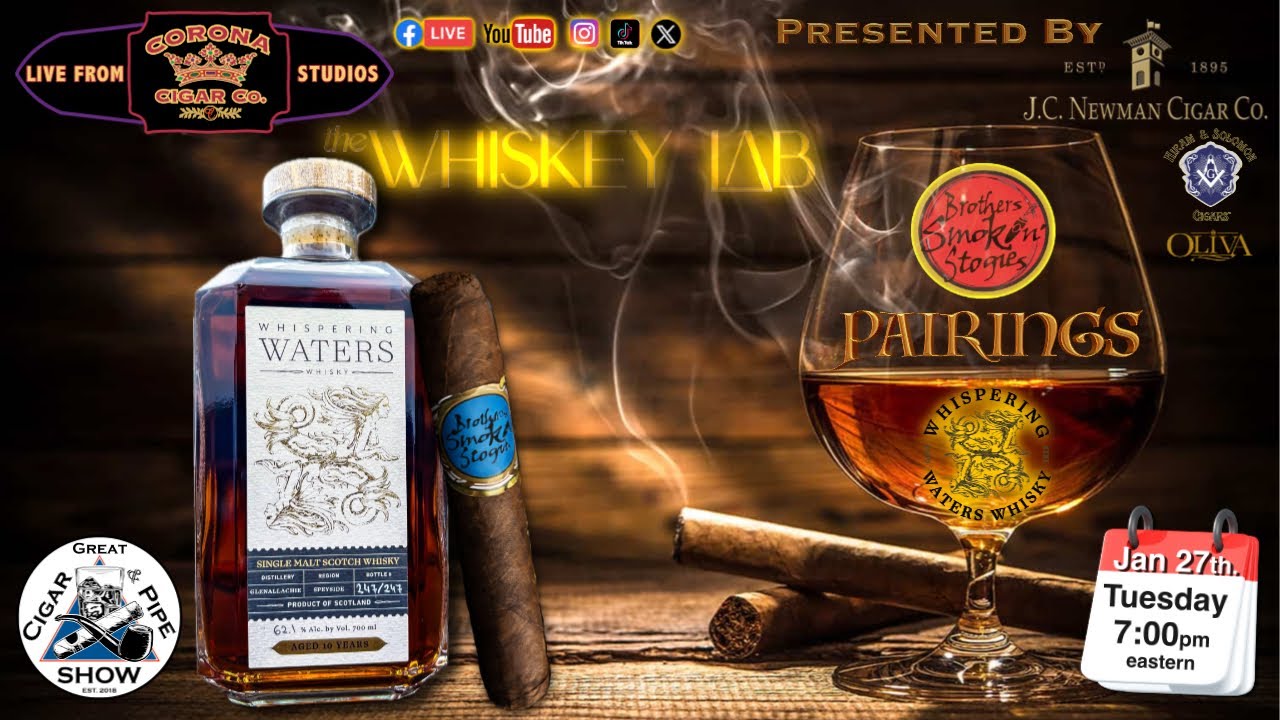 January 2026 Pairing: Whispering Waters Whiskey & Brothers Smokin
