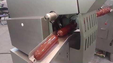 automatic sausage stuffer filler and sausage clipper machine