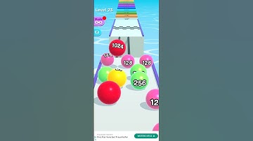 TEST BALL RUN 2048  LEVEL 23  - Gameplay Walkthrough (iOS,Android Gameplay) BALL RUN relaxing games