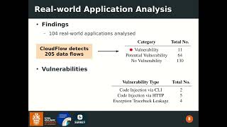 USENIX Security '25 - CloudFlow: Identifying Security-sensitive Data Flows in Serverless