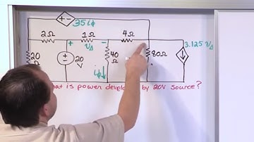 Lesson 9 - Node Voltage Problems With Dependent Sources, Part 3 (Engineering Circuits)