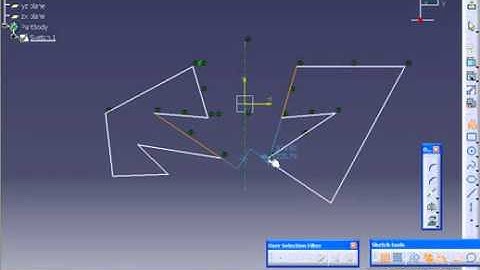 Tutorial Catia 24  Mirror Sketch   YouTube