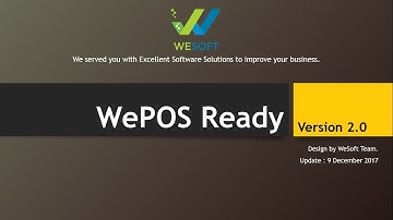 โปรแกรม WePOS Ready Version 2.0