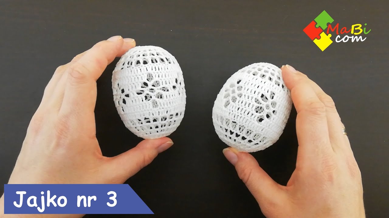 Szydełkowe jajko Wielkanocne nr 3/Crochet Easter egg No 3