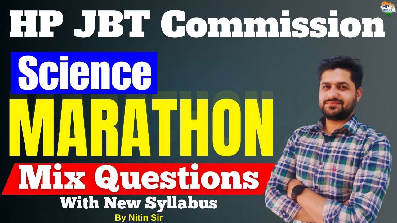 HP JBT Commission 2026 | Science | Marathon | Revision Series 