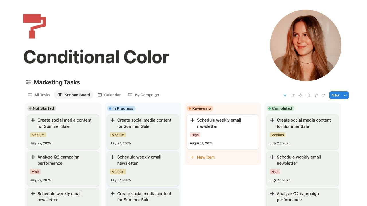 [NEW] Conditional Color in Notion - YouTube