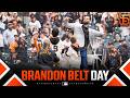 Brandon Belt Day: Giants honor 2x World Series champion in pregame ceremony 🫡