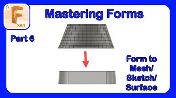 Fusion 360 Form Mastery - Part 6 - Connecting a Form Body to a Mesh, Sketch or Surface #Fusion360