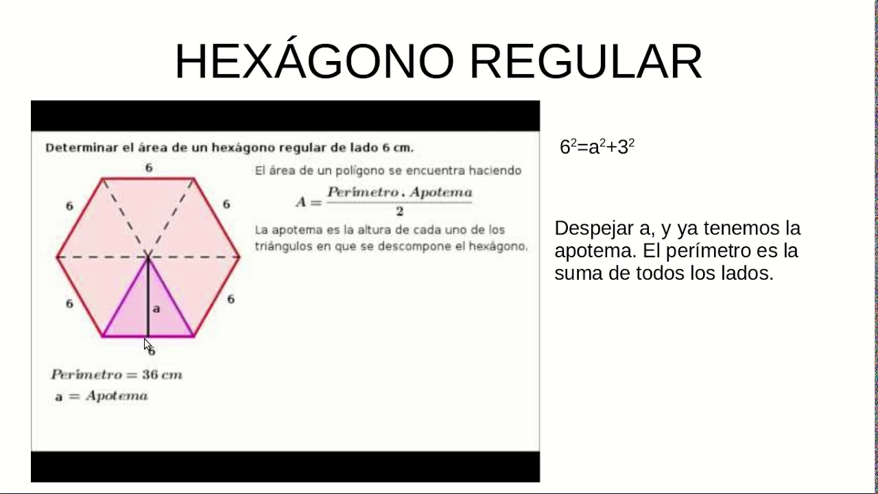 Calcula El Apotema De Un Hexagono Regular