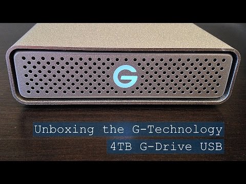Unboxing the G-Technology 4TB G-Drive USB