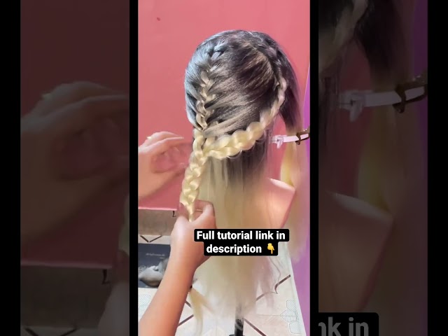 latest hairstyle tutorial | Mermaid Hairstyle for long hair| Puja's Glam World #shorts #hairstyles