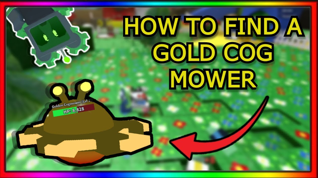  NEW HOW TO FIND GOLD COG MOWER Bee Swarm Simulator YouTube