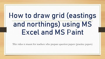 DRAWING GRID IN MS EXCEL
