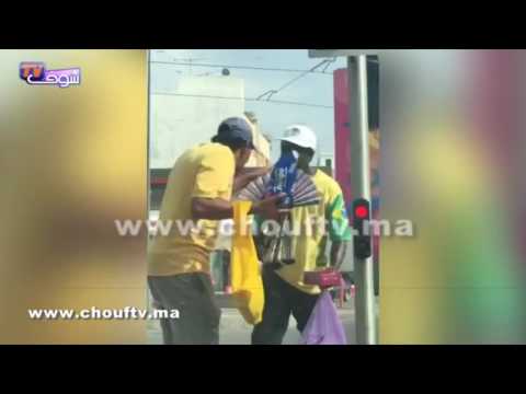 على بلاصة خلاف بين افريقي و مغربي كيبيعو كليس شوفو أشنو وقع شوف تيفي