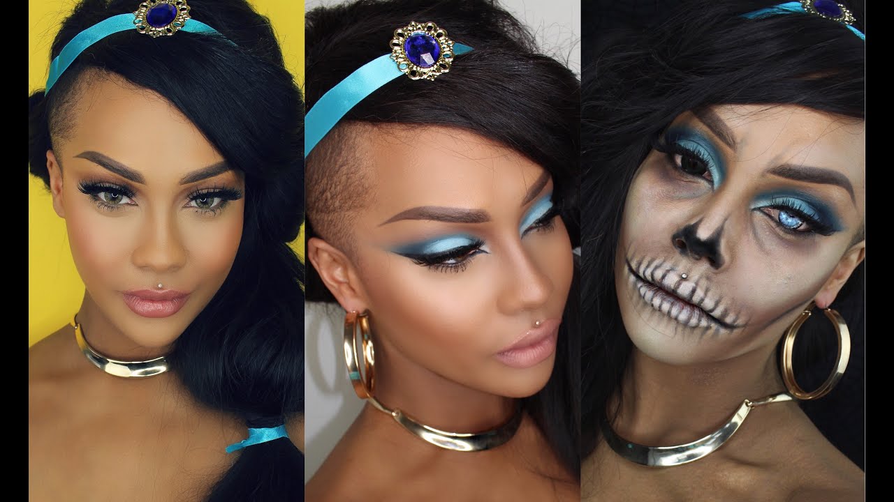 HALLOWEEN DISNEY PRINCESS JASMINE CLASSIC GLAM HAIR ZOMBIE