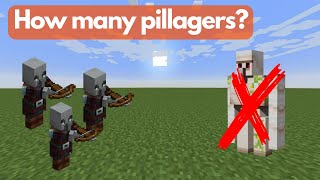 How Many Pillagers Does It Take to Defeat an Iron Golem? 🛡️🏹