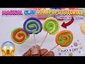 How to Make Colorful Clay Lollipops 🍭 | Easy DIY for Beginners  nice video slime