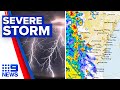 Sydney lashed with severe afternoon storm | 9 News Australia