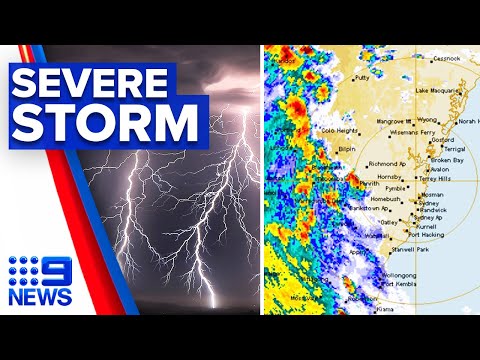 Sydney lashed with severe afternoon storm | 9 News Australia thumbnail
