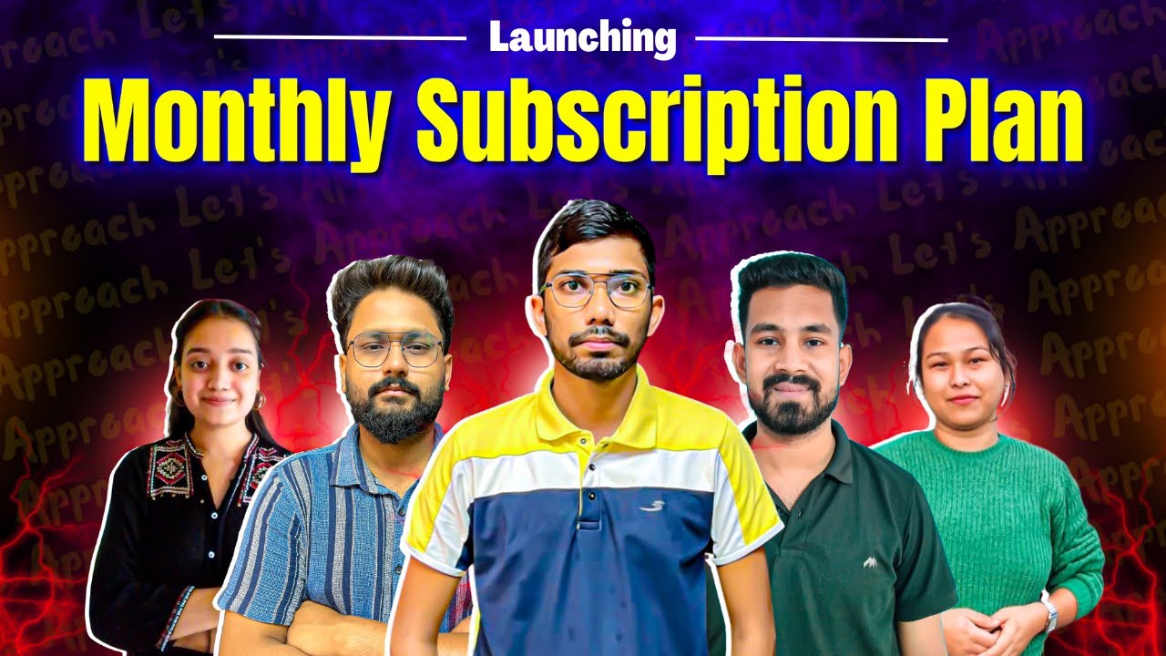 Monthly Subscription Plan - Let's Approach