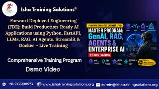 Forward Deployed Engineering (FDE) Demo Video 8th August 2026 .Call/ WhatsApp on +91-9133190573