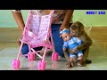 Amazing Monkey | Adorable Monkey Kako Hugging New Beautiful Baby Doll