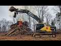 Burning All The Clearing On The 10 Acre Pond