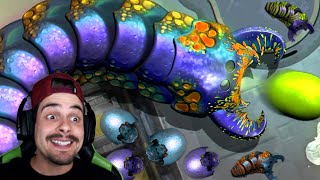 MÃE COBRA CARNÍVORA SECRETA [ BATALHA DE VERMES CARNÍVOROS ] - Insatia Gameplay screenshot 5