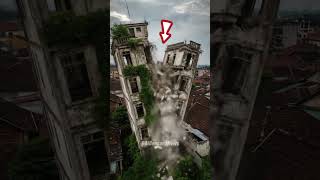 Bangunan Tua Terbelah di Tengah Kota Semarang #shorts  #BangunanTerbengkalai #SemarangTerkini