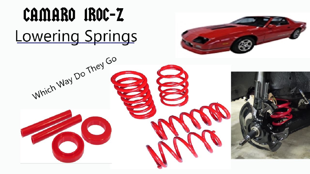 3rd Gen Iroc Lowering Springs | 1.5