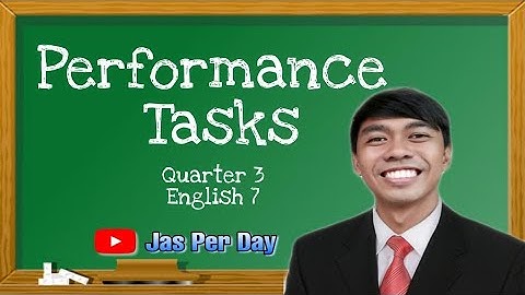 PERFORMANCE TASKS (Quarter 3)