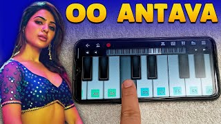 Oo Antava Oo Oo Antava Song | Easy And Slow Tutorial | Mobile Piano | Walkband App | #shorts screenshot 3