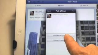Facebook iOS 5.1 App with Camera and Access to Photo Library screenshot 3