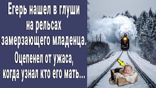 Егерь нашел малыша в глуши на рельсах. Оцепенел от ужаса, когда узнал кто его мать.