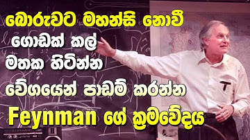 බොරුවට මහන්සි නොවී වේගයෙන් පාඩම් කරන්න | Lesiyenma Padam Karanna | Folder 009