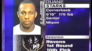 Baltimore Ravens Draft Duane Starks 1998