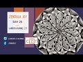 ZENDALA JOY Day 25 - String 10, exploring Zentangle® and Mandala